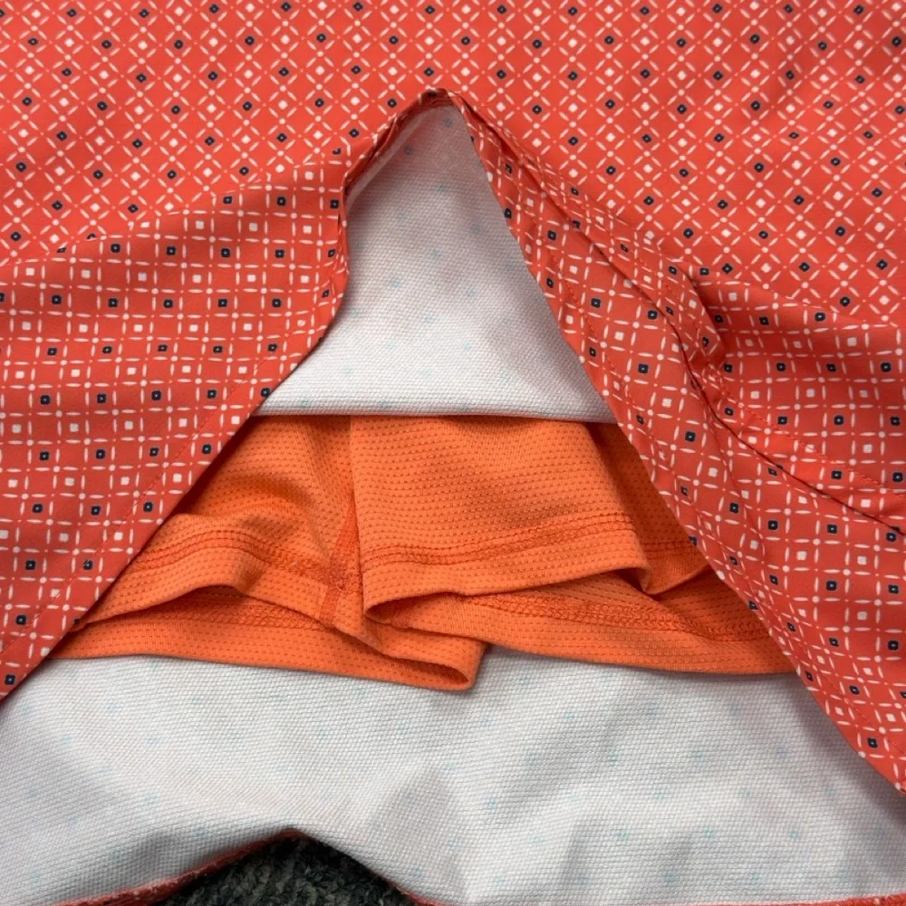 Greg Norman Collection‎ Vibrant Coral illusions pull on Skort sz l